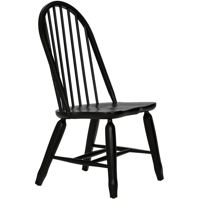 Treasures Bow Back Side Chair - Black (RTA)
