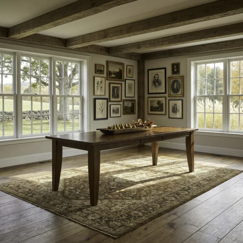 Treasures Rectangular Leg Table - Oak