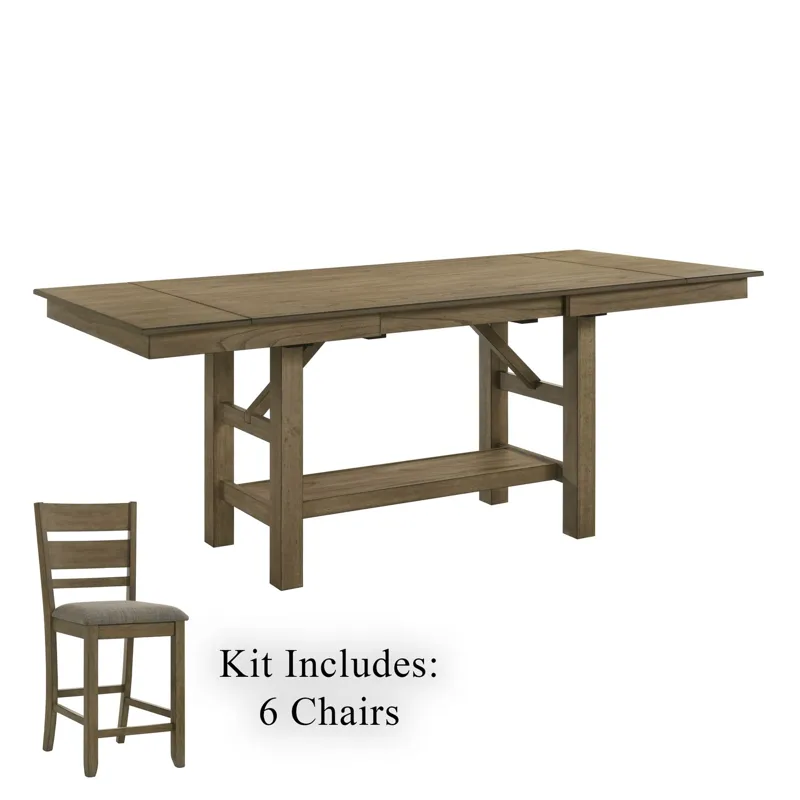 Brook Bay Opt 7 Piece Gathering Table Set