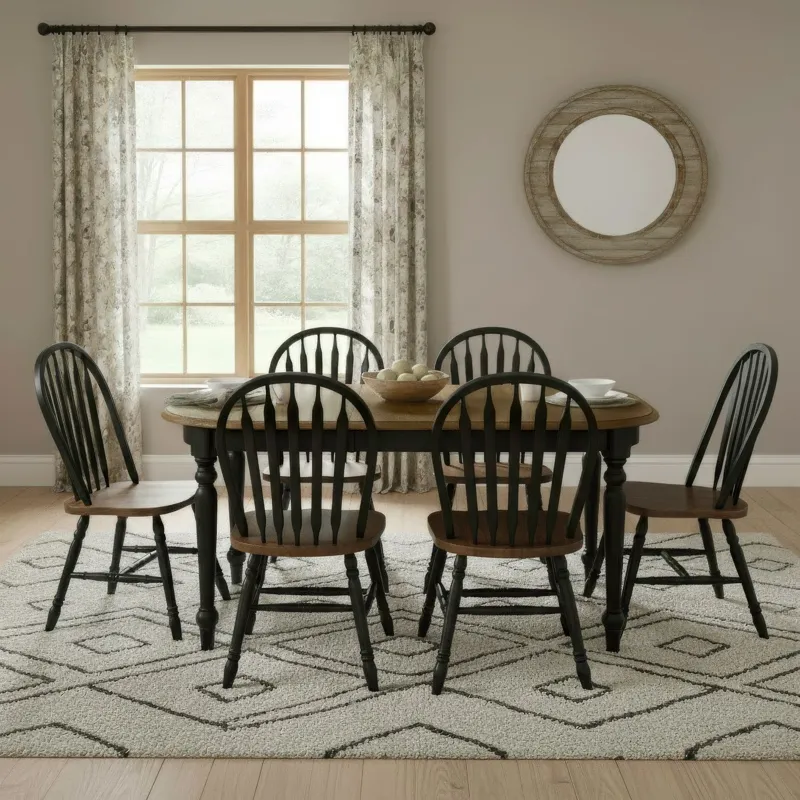 Carolina Crossing 7 Piece Leg Table Set