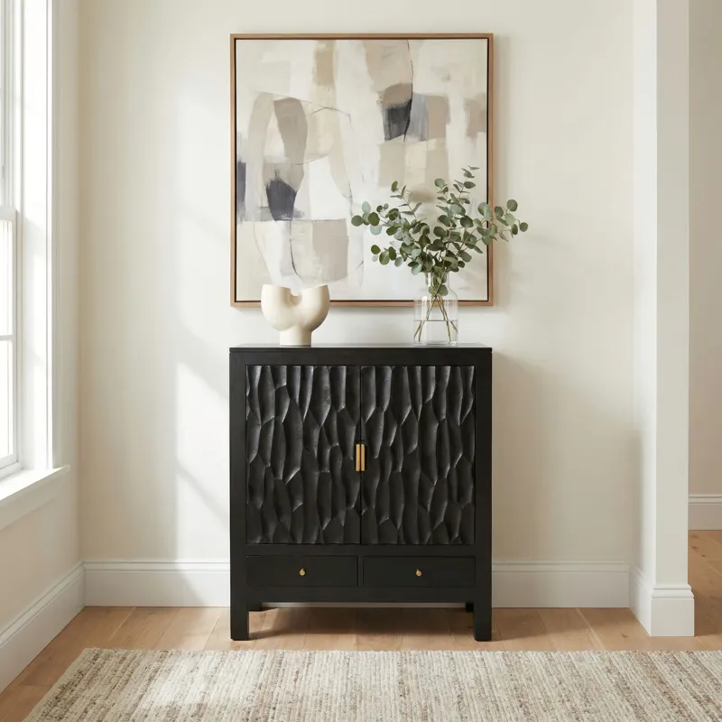 Obsidian 2 Door Accent Cabinet