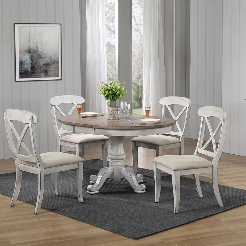 Ocean Isle 5 Piece Pedestal Table Set