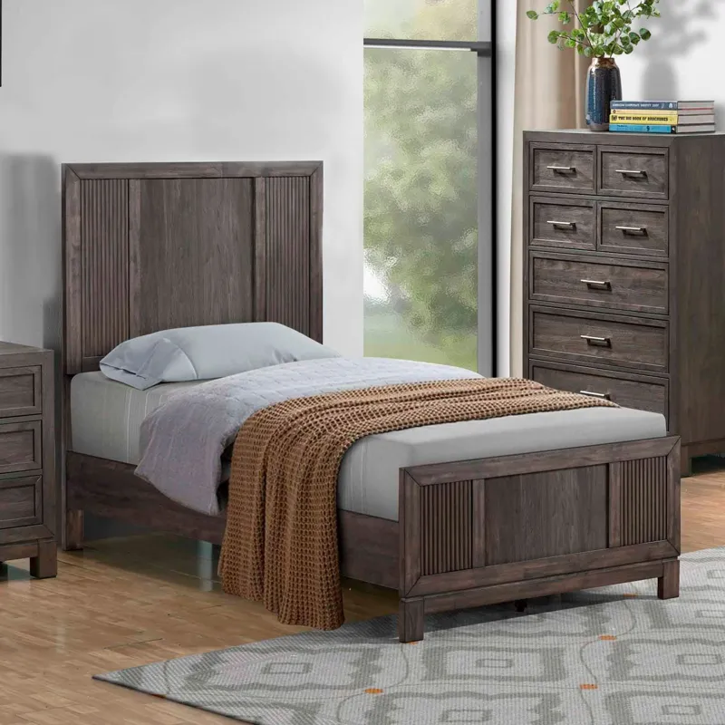 Modern Edge Twin Panel Bed