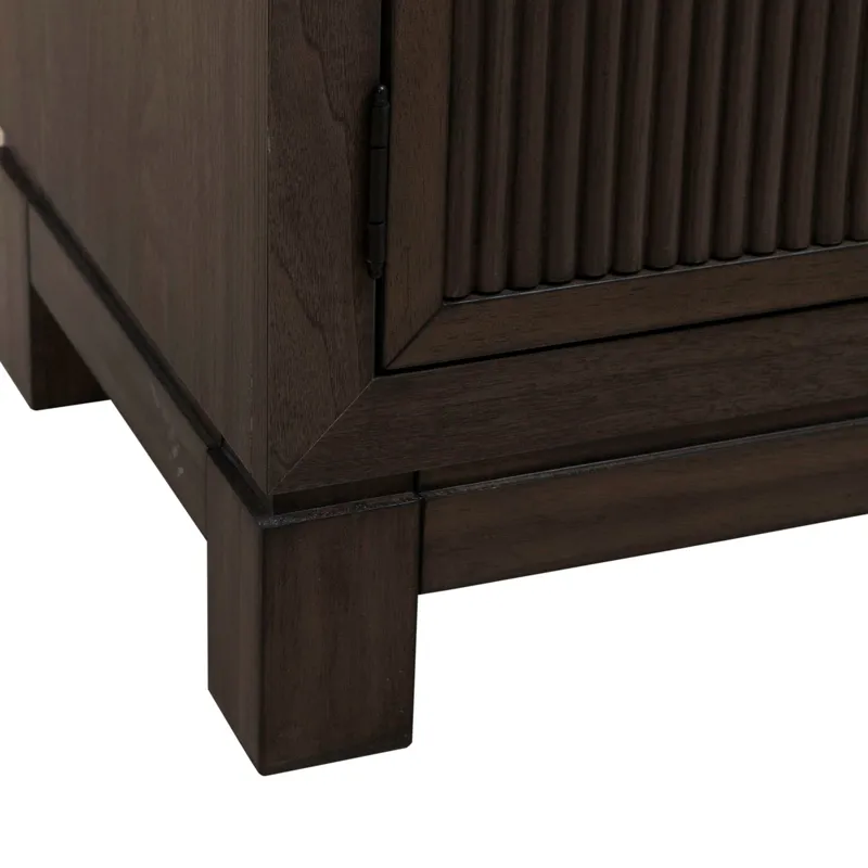Modern Edge Bedside Chest w/ Charging Station