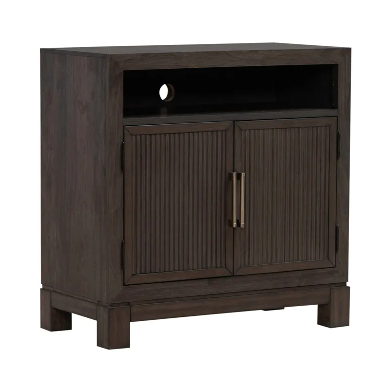 Modern Edge Bedside Chest w/ Charging Station