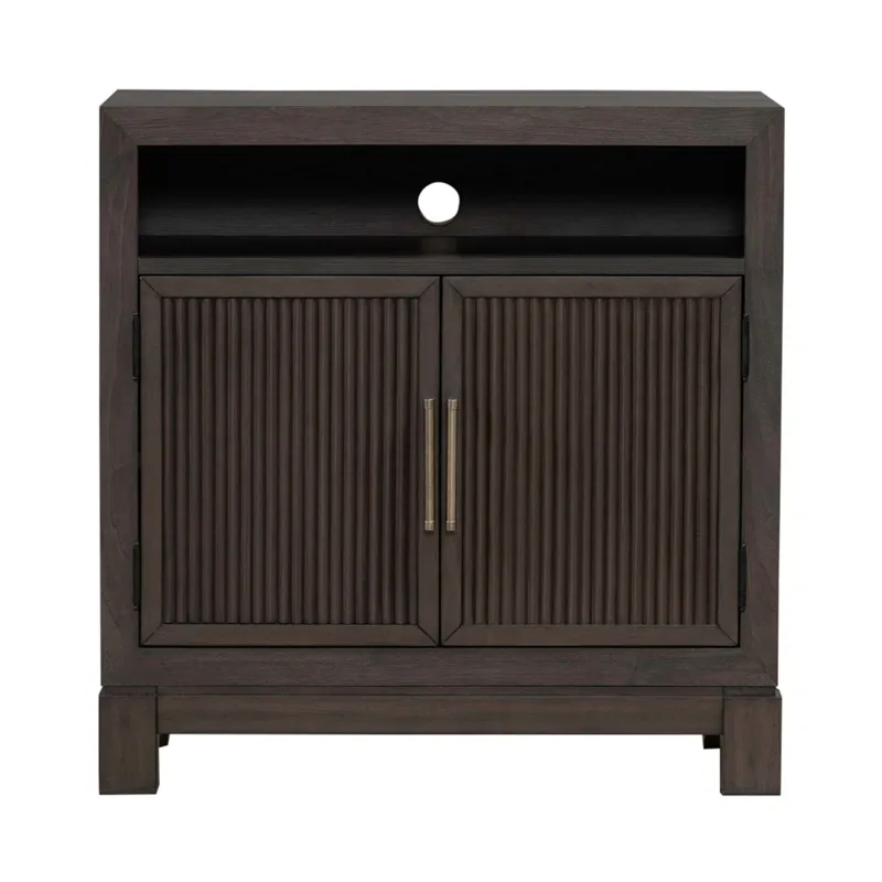 Modern Edge Bedside Chest w/ Charging Station