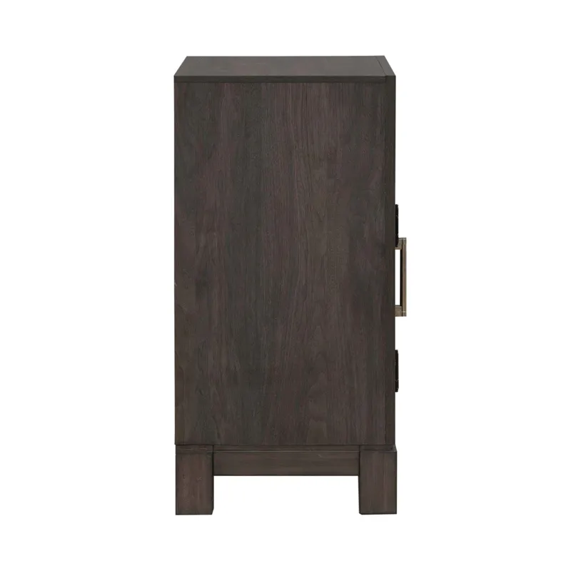 Modern Edge Bedside Chest w/ Charging Station