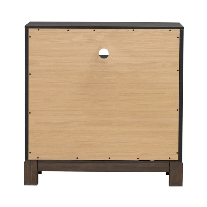 Modern Edge Bedside Chest w/ Charging Station