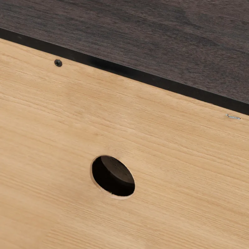 Modern Edge Bedside Chest w/ Charging Station