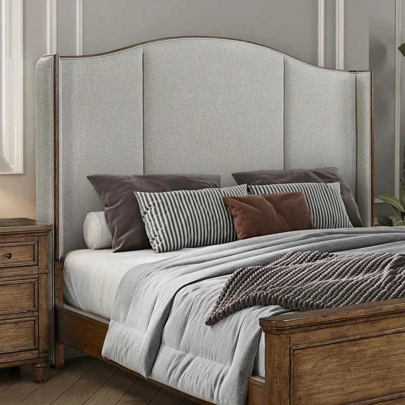 Harrison Heights Queen Uph Shelter Headboard