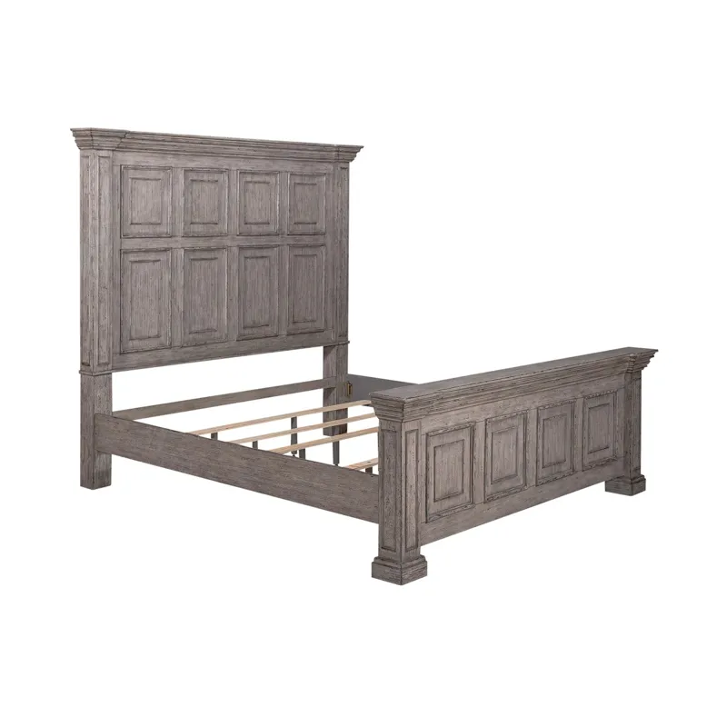 Big Valley King Panel Bed, Dresser & Mirror, Night Stand
