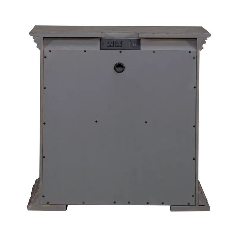 Big Valley 2 Drawer Night Stand w/ Charging Station