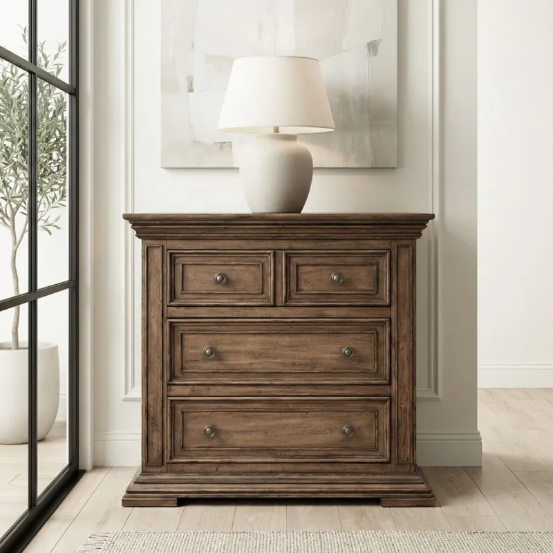 Big Valley Bedside Chest w/ Charging Station