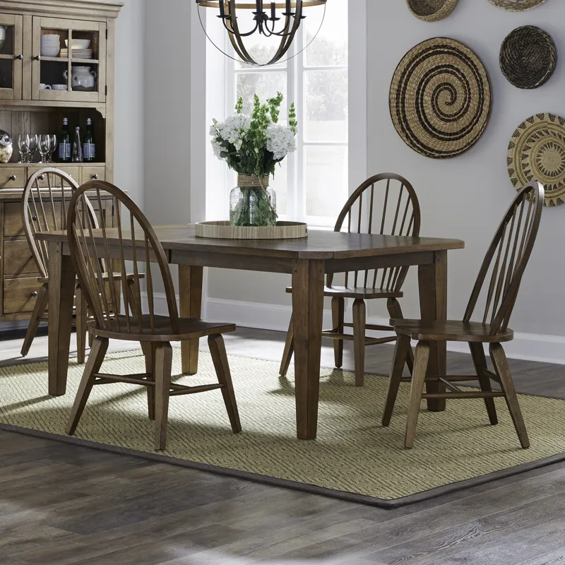 Hearthstone Ridge 5 Piece Rectangular Table Set