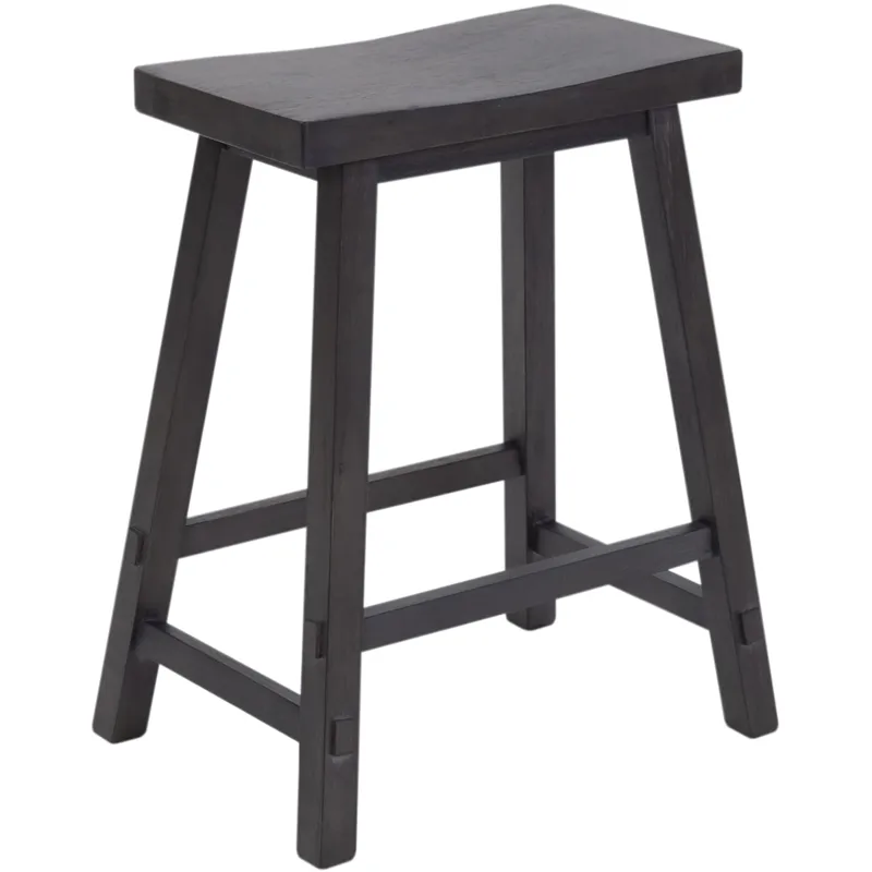 Creations 24 Inch Sawhorse Counter Stool - Slate (RTA)