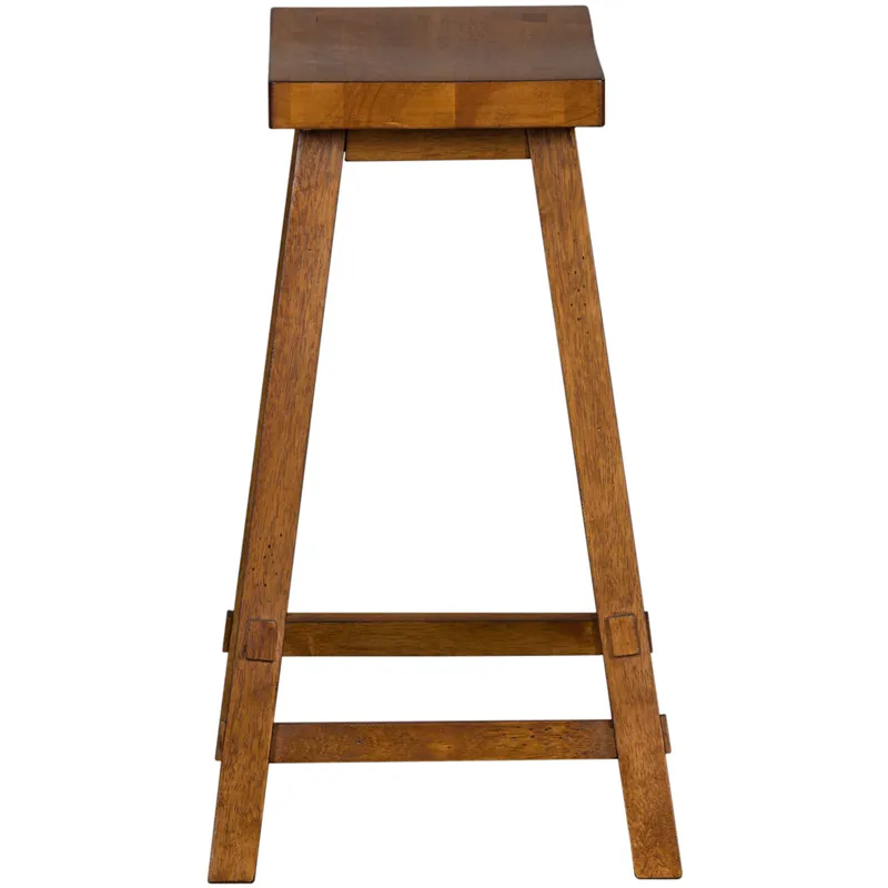 Creations 24 Inch Sawhorse Counter Stool - Tobacco (RTA)