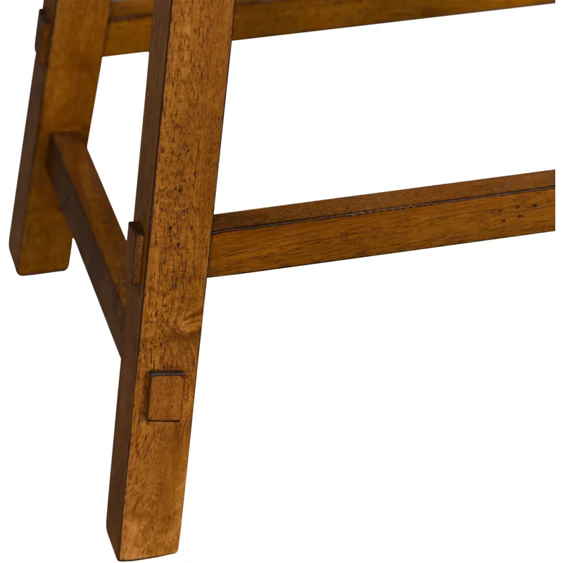 Creations 24 Inch Sawhorse Counter Stool - Tobacco (RTA)