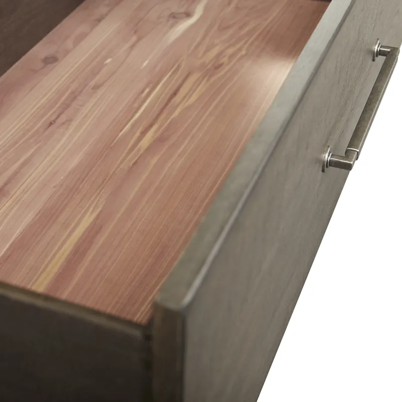 Modern Farmhouse Queen Panel Bed, Dresser & Mirror