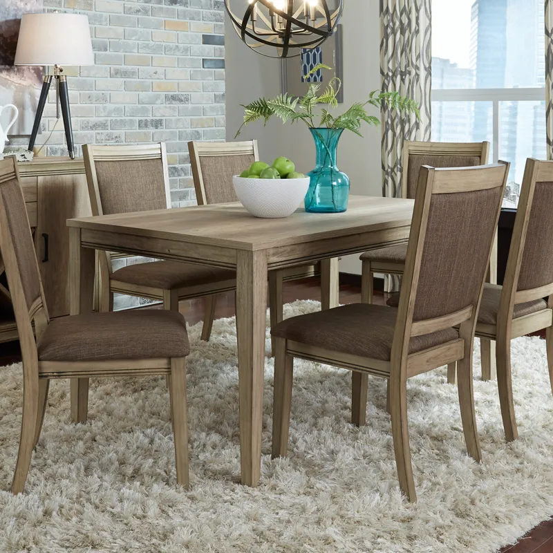 7 Piece Rectangular Table Set
