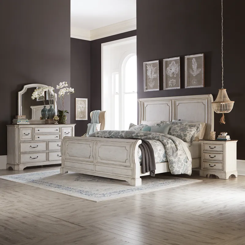 King California Sleigh Bed