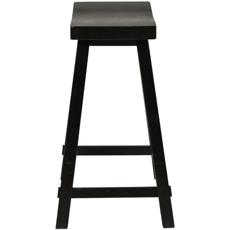 Creations 24 Inch Sawhorse Counter Stool - Black (RTA)