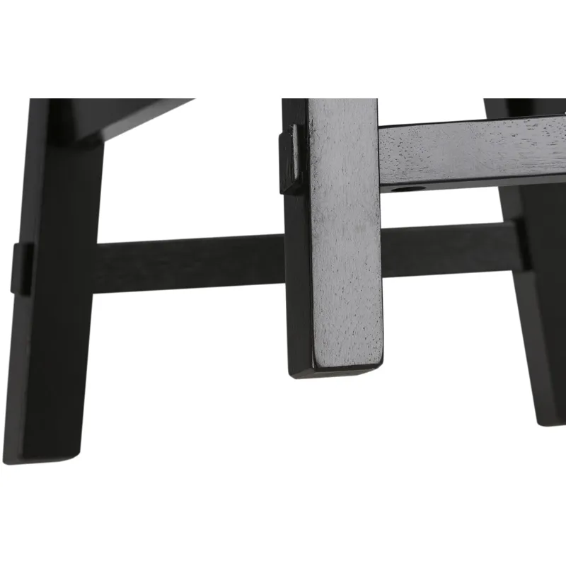 Creations 24 Inch Sawhorse Counter Stool - Black (RTA)