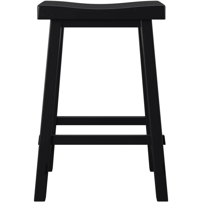 Creations 30 Inch Sawhorse Barstool - Black (RTA)