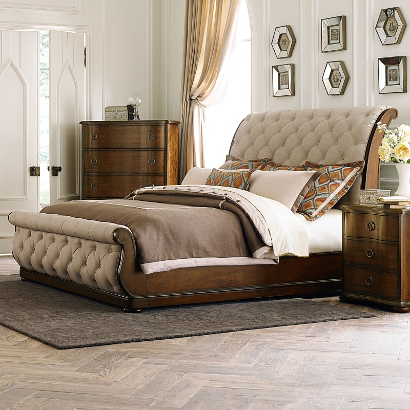 Cotswold King California Sleigh Bed NIS654100319 by Samuel Frederick