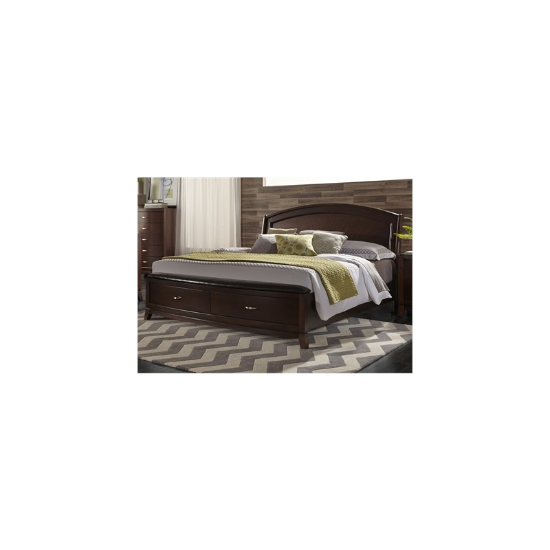 Queen Panel Storage Bed