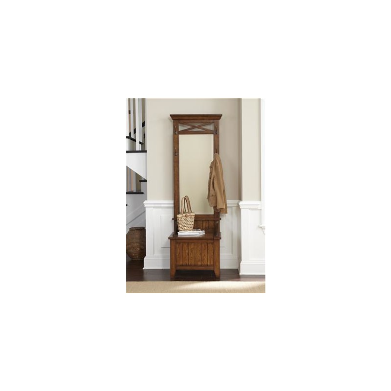 Hall Tree Mirror And Base