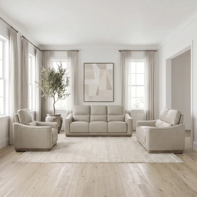 Baker Sofa w/ Loveseat & Recliner