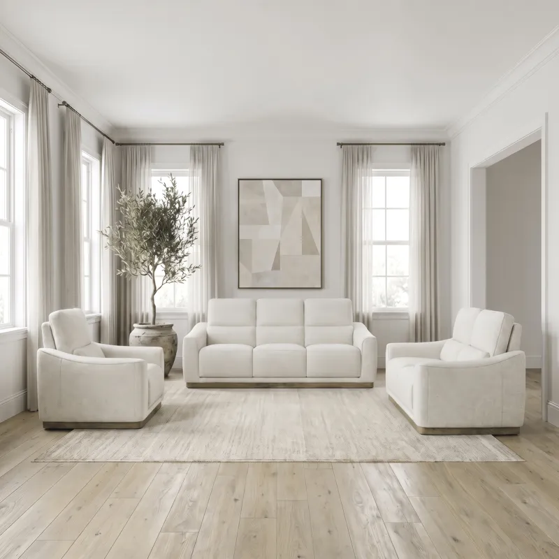 Baker Sofa w/ Loveseat & Recliner