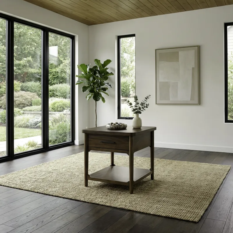Century Modern Rectangular End Table