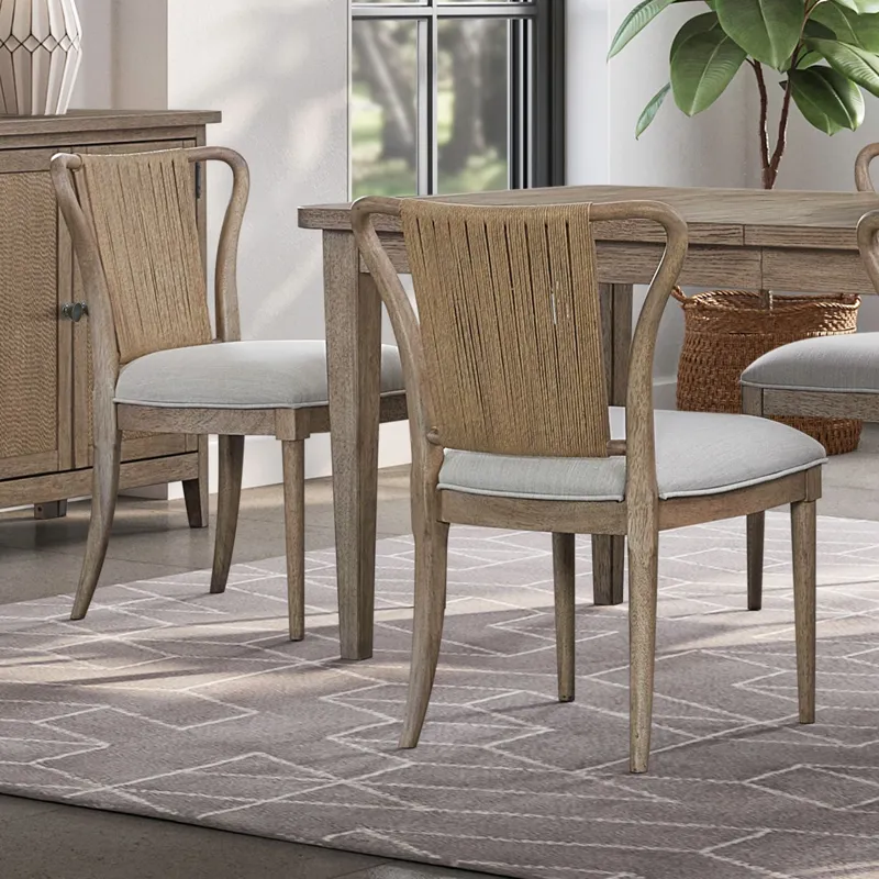 Sheridan Pointe Shaped Corded Back Side Chair (RTA)