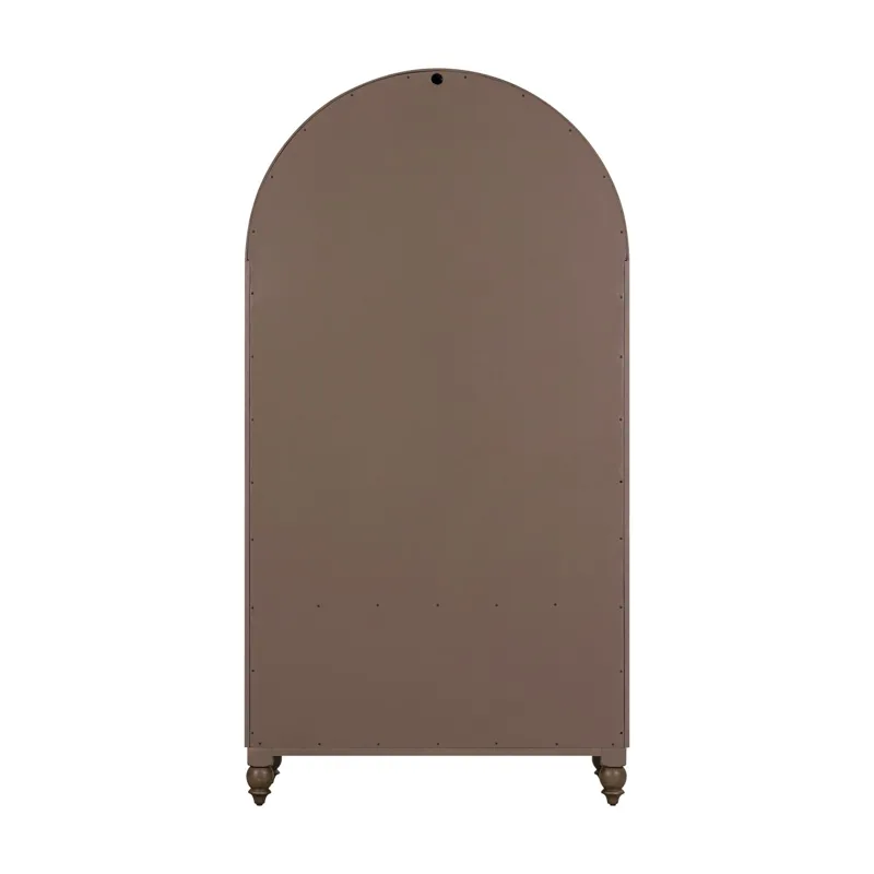 Americana Farmhouse Arched Display Cabinet