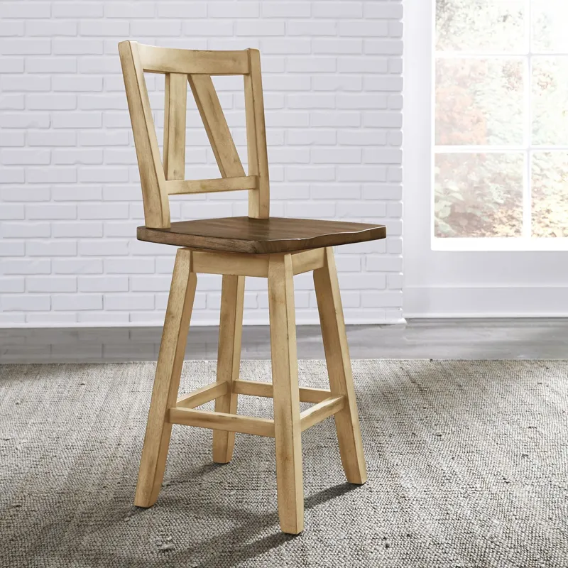 Lindsey Farm Counter Height Swivel Chair (RTA)