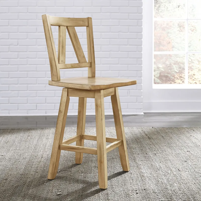 Lindsey Farm Counter Height Swivel Chair (RTA)