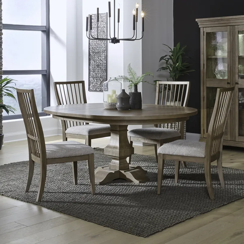Haven Hills 5 Piece Pedestal Table Set