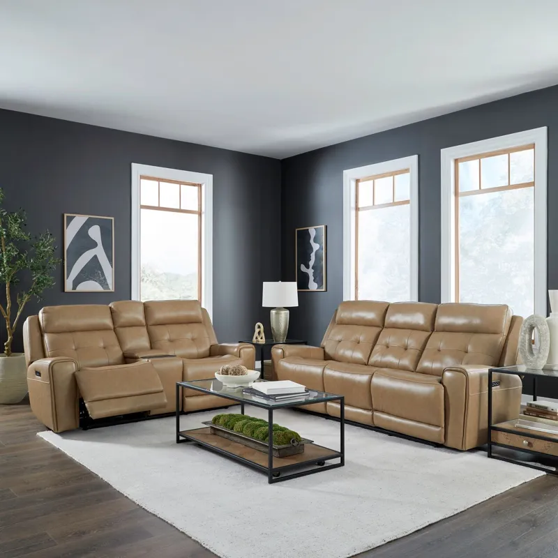 Carrington L Arm Recliner P3 & ZG - York Sand