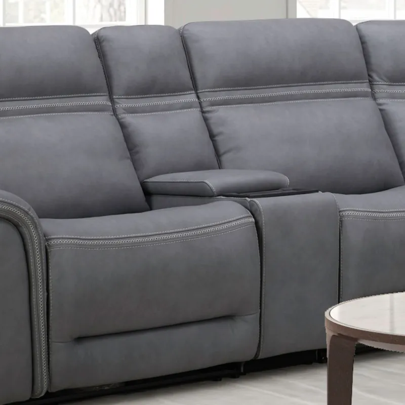 Cooper Armless Chair - Blue Gray