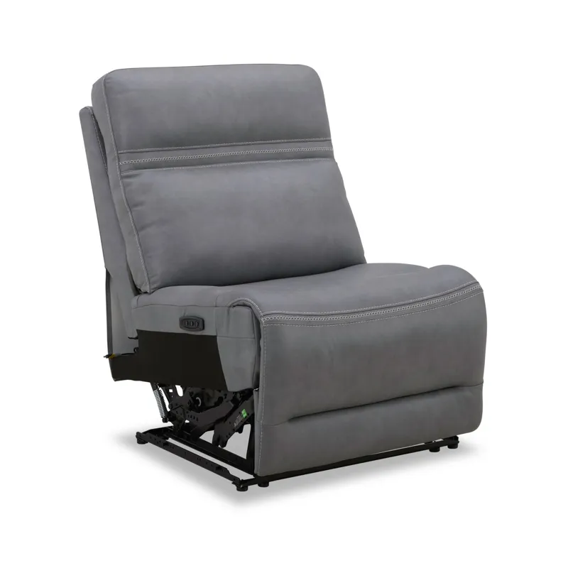 Cooper Armless Recliner P3 & ZG - Blue Gray