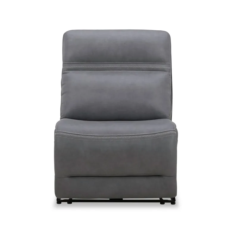 Cooper Armless Recliner P3 & ZG - Blue Gray