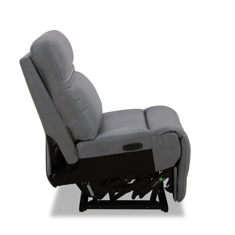 Cooper Armless Recliner P3 & ZG - Blue Gray