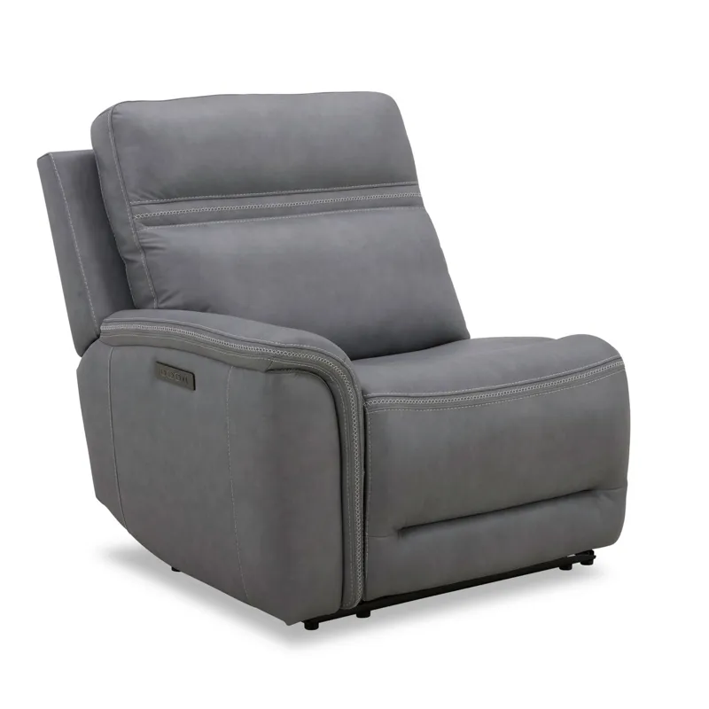 Cooper L Arm Recliner P3 & ZG - Blue Gray