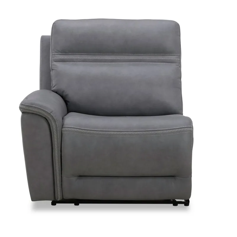 Cooper L Arm Recliner P3 & ZG - Blue Gray
