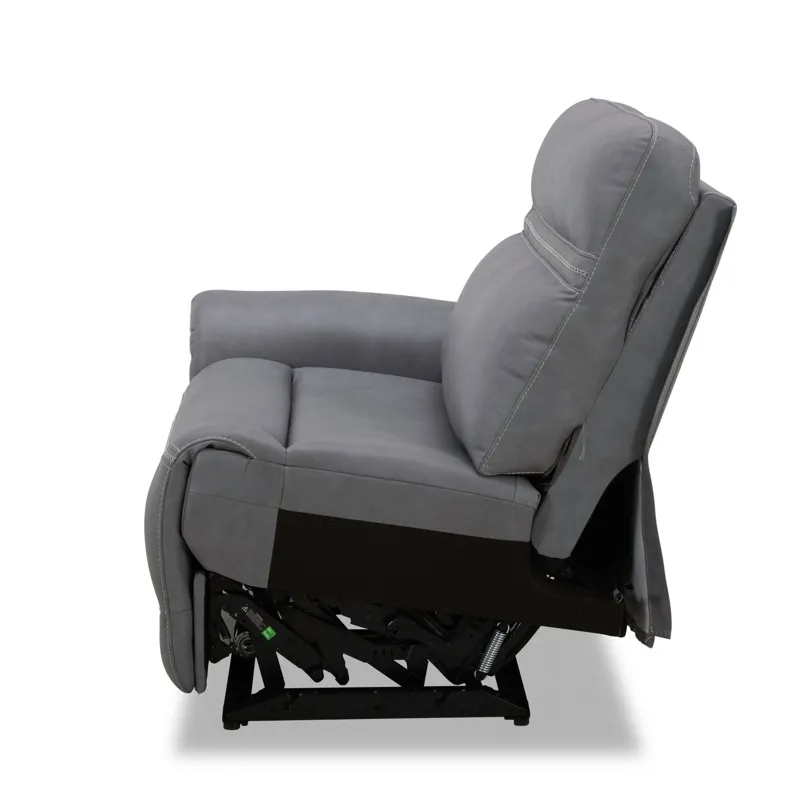 Cooper L Arm Recliner P3 & ZG - Blue Gray