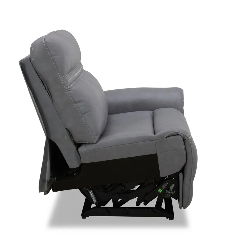 Cooper R Arm Recliner P3 & ZG - Blue Gray