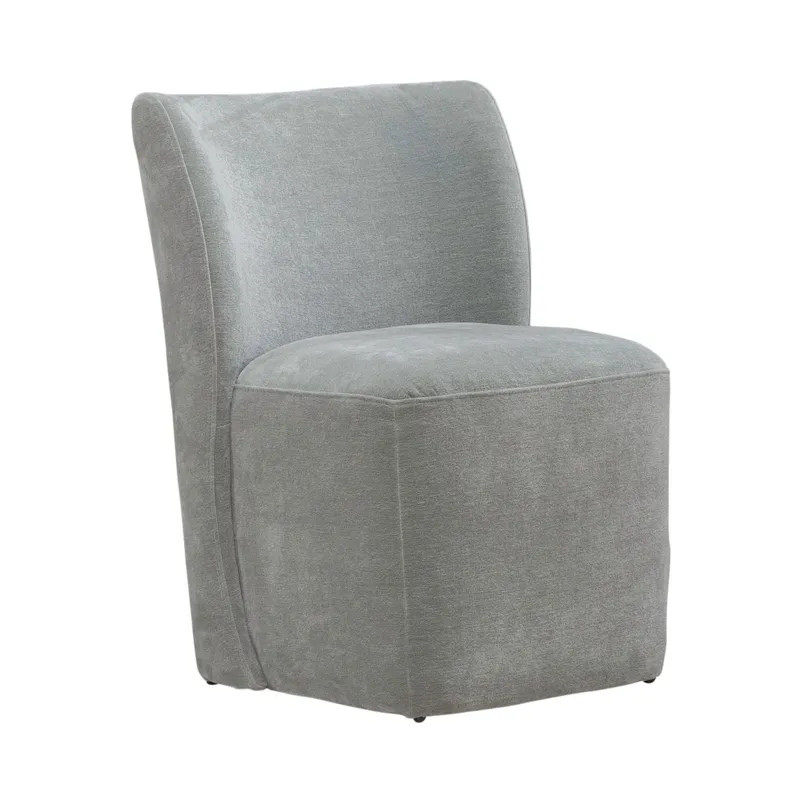 Accent Dining Chair w/ Casters - Sapphire