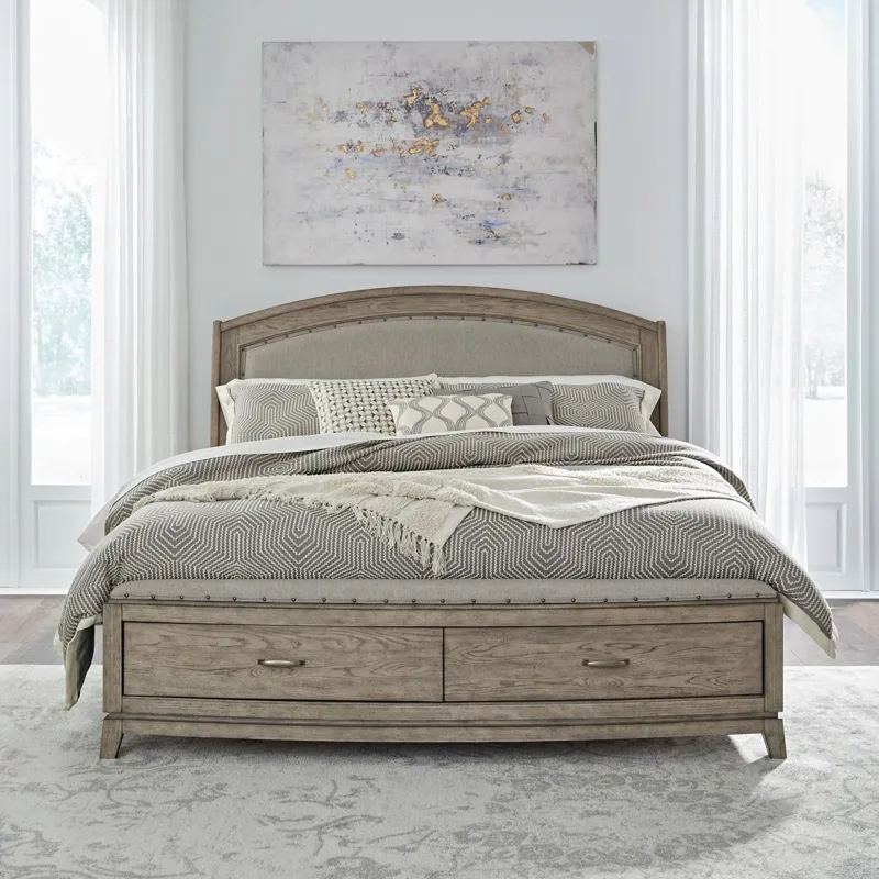 Avalon King California Uph Storage Bed