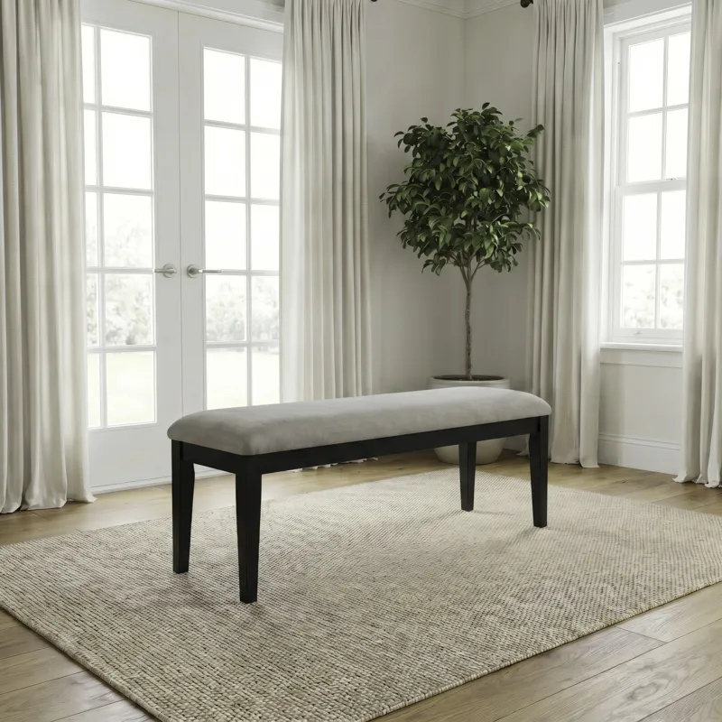 Chesapeake Charm Dining Bench (RTA) - Black